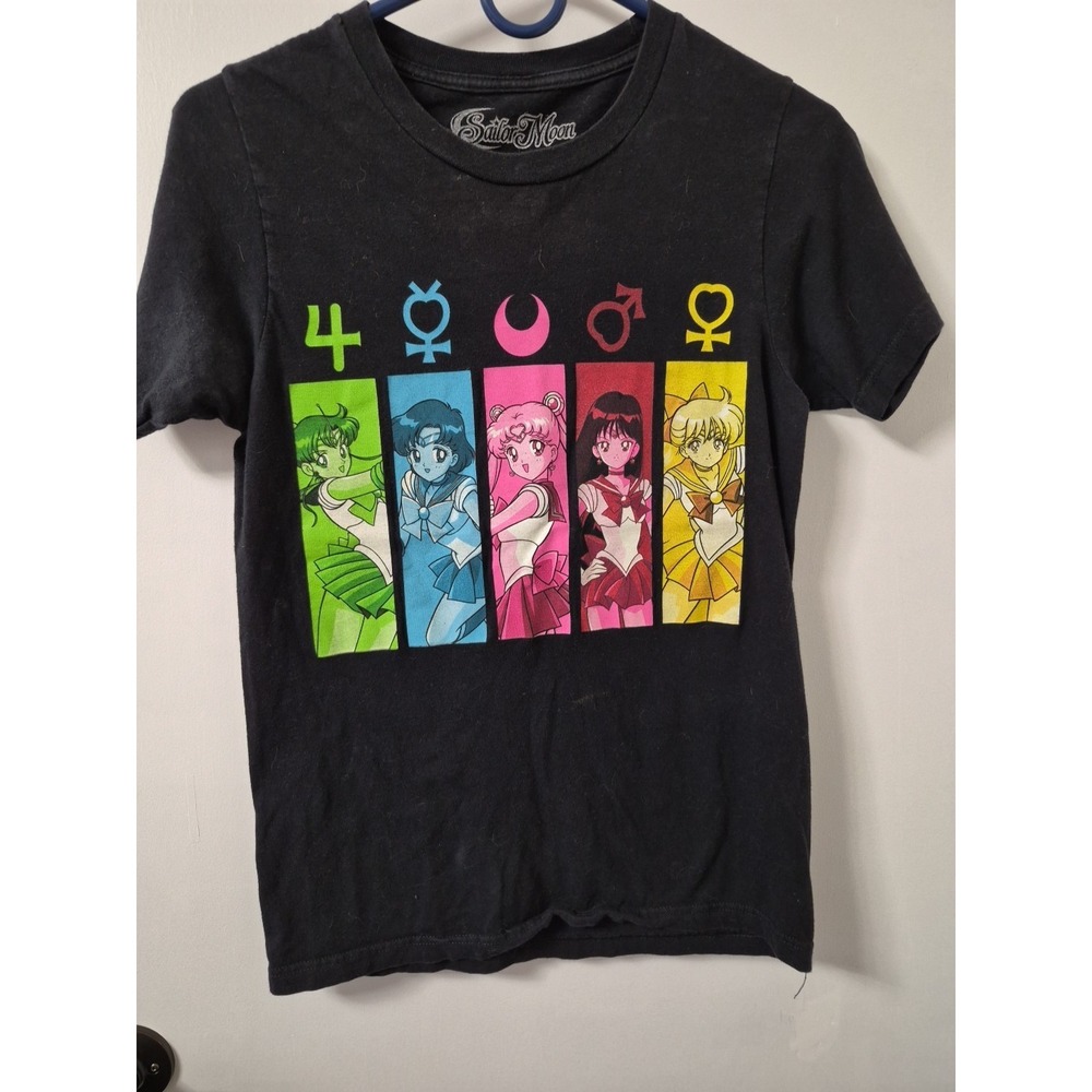 Sailor Moon T Shirt XSMALL Anime Manga Black Tee Graphic Tee Short Sleeve